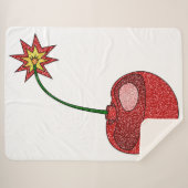 Couverture Sherpa Bombe cerise parties scintillant (Devant (Horizontal))