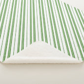 Couverture Sherpa Bonbons à la menthe verte rayures de Noël (3/4)
