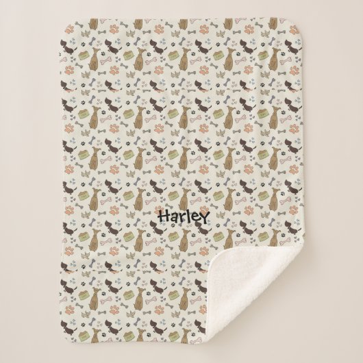 Couverture Sherpa Bones et pattes de traitement des chiens (Devant)