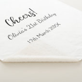Couverture Sherpa Bonjour 21e anniversaire ajouter nom date simple m (3/4)