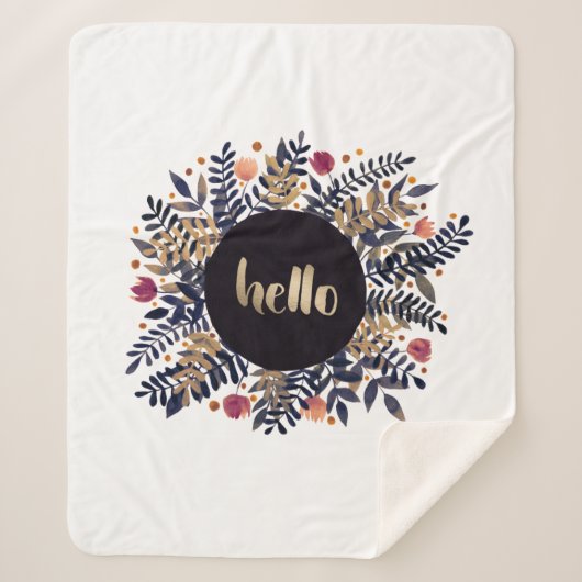 Couverture Sherpa Bonjour automne (Devant)