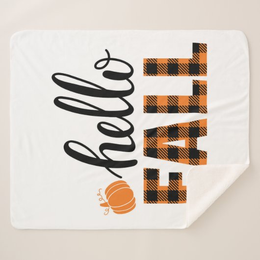 Couverture Sherpa Bonjour automne (Devant (Horizontal))