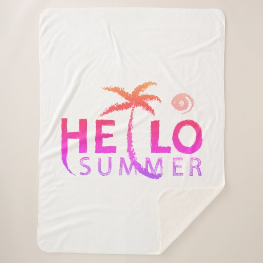 Couverture Sherpa Bonjour été (Devant)