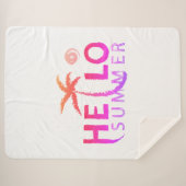 Couverture Sherpa Bonjour été (Devant (Horizontal))