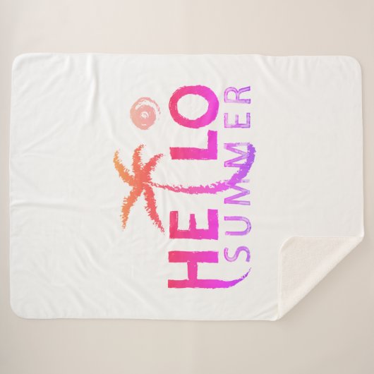 Couverture Sherpa Bonjour été (Devant (Horizontal))