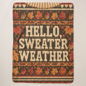 Couverture Sherpa Bonjour Pull Météo Automne Cosy (Devant)