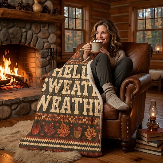 Couverture Sherpa Bonjour Pull Météo Automne Cosy