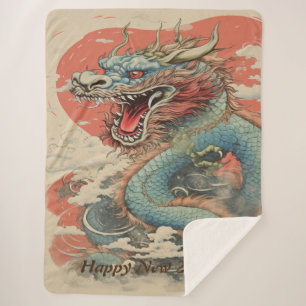 Couverture Sherpa Bonne année 2024 Dragon No4