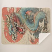 Couverture Sherpa Bonne année 2024 Dragon No4 (Devant (Horizontal))