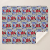 Couverture Sherpa Bonne Père Noël (Devant (Horizontal))