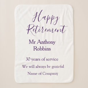 Couverture Sherpa Bonne retraite ajouter le nom années de service à 