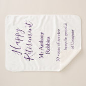 Couverture Sherpa Bonne retraite ajouter le nom années de service à  (Devant (Horizontal))