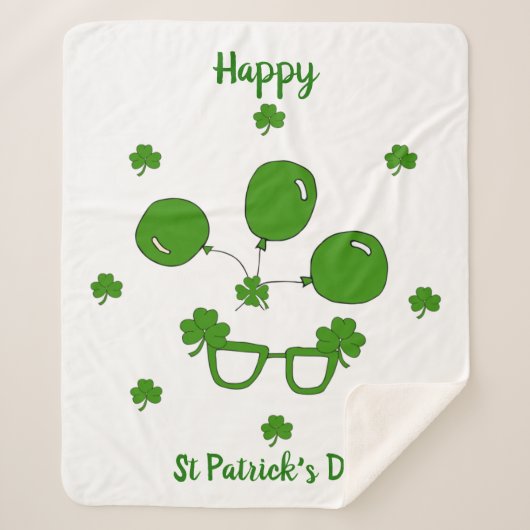 Couverture Sherpa Bonne Saint Patrick's Day (Devant)