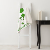 Couverture Sherpa Bonne Saint Patrick's Day (En situation)