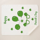 Couverture Sherpa Bonne Saint Patrick's Day (Devant (Horizontal))