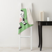 Couverture Sherpa Bonne vache avec dessin animé de biberon (En situation)