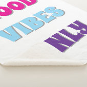 Couverture Sherpa 'Bonne Vibes Seulement' (3/4)