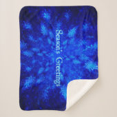 Couverture Sherpa Bonnes Fêtes - Snowburst (Devant)