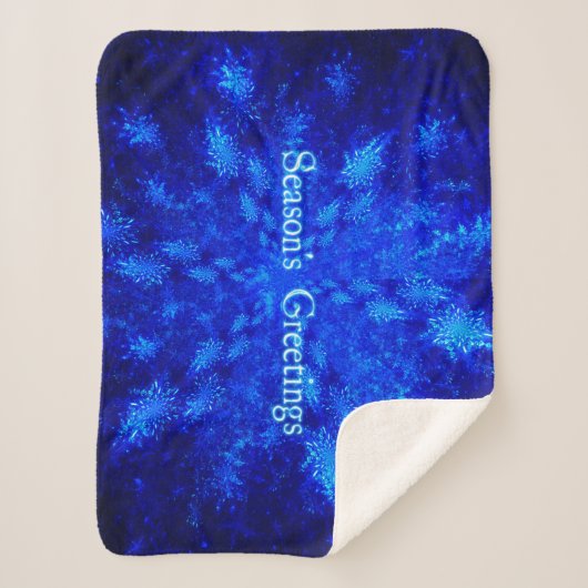 Couverture Sherpa Bonnes Fêtes - Snowburst (Devant)