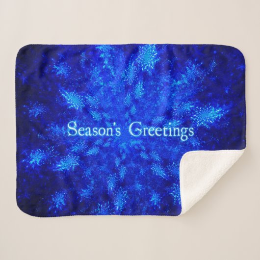 Couverture Sherpa Bonnes Fêtes - Snowburst (Devant (Horizontal))