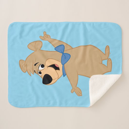 Couverture Sherpa Boo Boo Bear Armoiries Large (Devant (Horizontal))