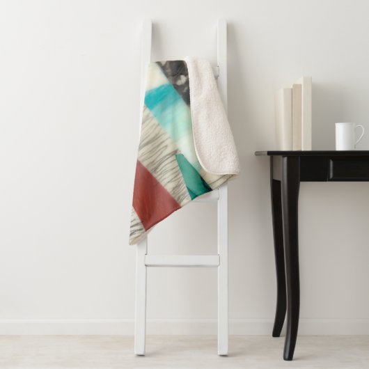 Couverture Sherpa Bordure couleur II (En situation)