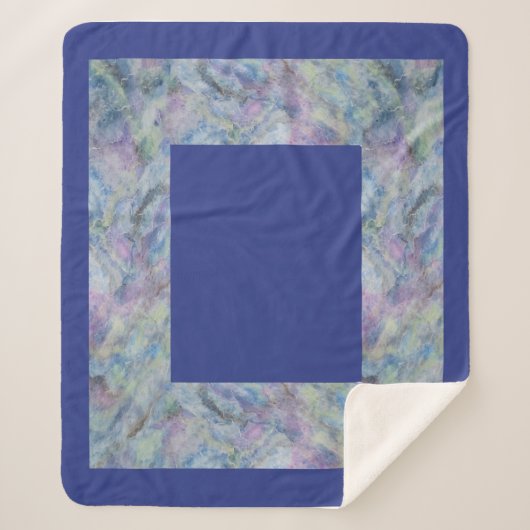 Couverture Sherpa Bordure naturelle (Devant)