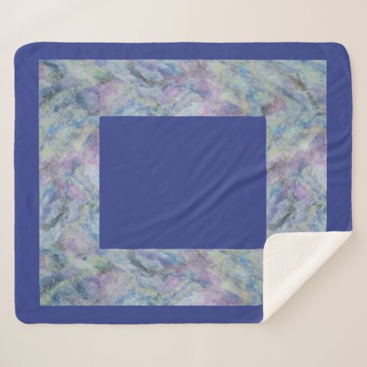 Couverture Sherpa Bordure naturelle (Devant (Horizontal))