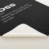 Couverture Sherpa Boss Funny Définition Joyeux Boss's Day (3/4)