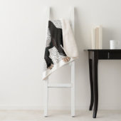 Couverture Sherpa Boston Terrier avec Rose dans la bouche (En situation)