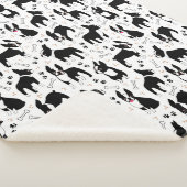 Couverture Sherpa Boston Terrier Playtime Cute Dogs (3/4)