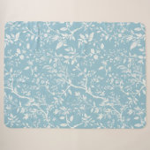 Couverture Sherpa Botanique Bleue (Devant (Horizontal))