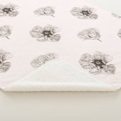 Couverture Sherpa Botanique de fleurs de pavot (3/4)