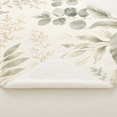 Couverture sherpa botanique Sage Meadow (3/4)