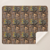 Couverture Sherpa Bottes Russe Texas Star Western Pistol Cowboy (Devant (Horizontal))