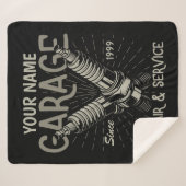 Couverture Sherpa Bouchon d'étincelle rétro mécanique auto personnal (Devant (Horizontal))