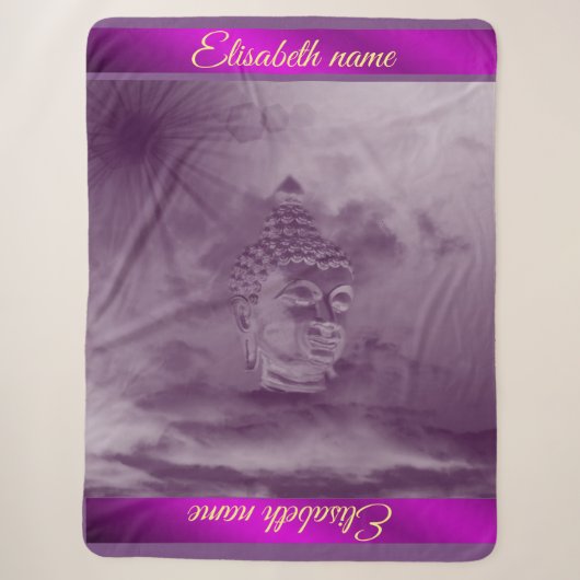 Couverture Sherpa bouddha, couverture, modèle, artisanat, vacances, (Devant)