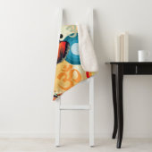 Couverture Sherpa Bouddha Lord Retro Pop Art Portrait (En situation)