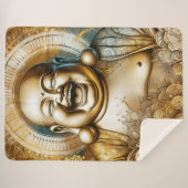 Couverture Sherpa Bouddha riant (Devant (Horizontal))