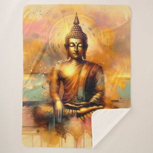 Couverture Sherpa Bouddha spirituel