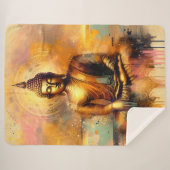 Couverture Sherpa Bouddha spirituel (Devant (Horizontal))