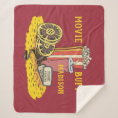 Couverture Sherpa Bouffée de film texte personnalisé (Devant)