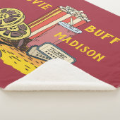 Couverture Sherpa Bouffée de film texte personnalisé (3/4)