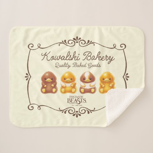 Couverture Sherpa Boulangerie Kowalski - Bichons pour bébés (Devant (Horizontal))