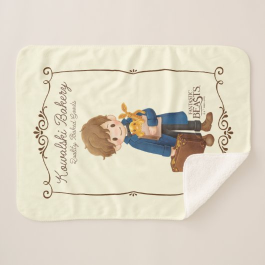 Couverture Sherpa Boulangerie Kowalski - Newt Scamander (Devant (Horizontal))