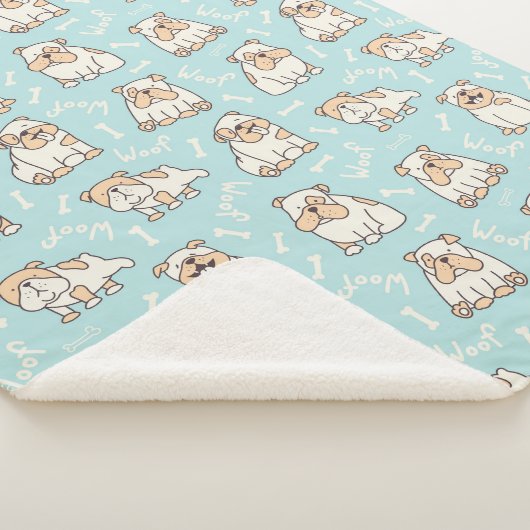 Couverture Sherpa Bouledogues anglais (3/4)