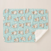 Couverture Sherpa Bouledogues anglais (Devant (Horizontal))