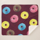 Couverture Sherpa Boulons de rubis : Motif imperméable. (Devant (Horizontal))