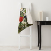 Couverture Sherpa Bouquet de fleurs dans un vase de Vincent Van Gogh (En situation)