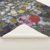 Couverture Sherpa Bouquet de fleurs dans un vase | Van Gogh | (3/4)